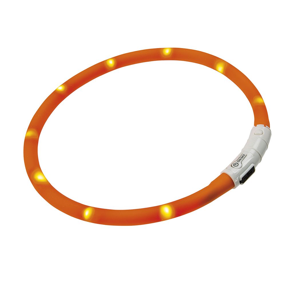 Ошейник Ferplast NIGHT OVER 70 мерцающий (с USB зарядкой) 70 см