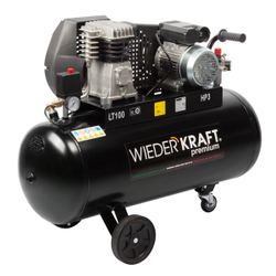 WDK-91040 Компрессор поршневой с ременным приводом 400 л/мин, 2.2 КВт, 220 В, ресивер 100 л