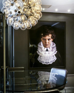 Эффектная дизайнерская люстра с прозрачными стеклянными плафонами в форме шаров ✨