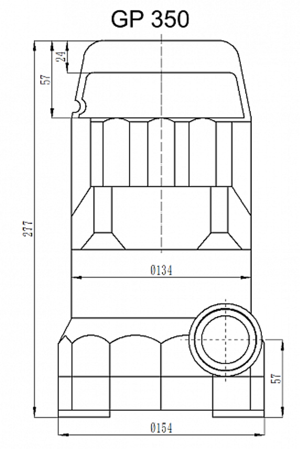 Насос фекальный Pumpman GP400N
