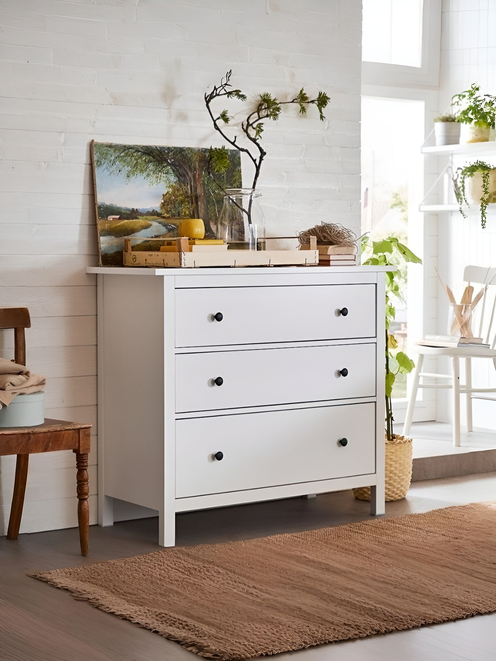 IKEA Комод HEMNES 8 ящиков, 160*95*50, белый, КЫМОР (ХЕМНЕС ИКЕА)