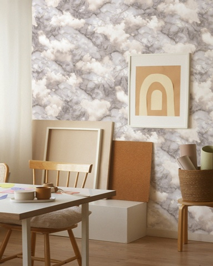 E800402 Обои Solo MAPS 1,06х10м / компактный винил на флизелине / раппорт 64см