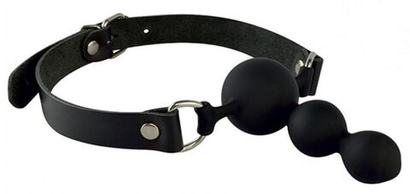 Кляп-пробка Sitabella черный на регулируемых ремешках