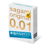 Ультратонкие презервативы с увеличенным количеством смазки Sagami Original 0.01 Extra Lub 2шт