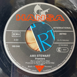 Винтажная виниловая пластинка 7 дюймов (маленькая пластинка) Amii Stewart Where Did Our Love Go (Germany 1981)