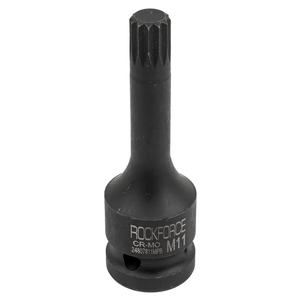 Головка-бита SPLINE ударная M11,1/2'' RockForce RF-24807811MPB