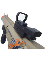 Гранатомёт "NERF", с мягкими пулями, с присосками, пластик, серый металлик