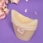 Свеча «Honey story» 13*13см цвет белый F-3007