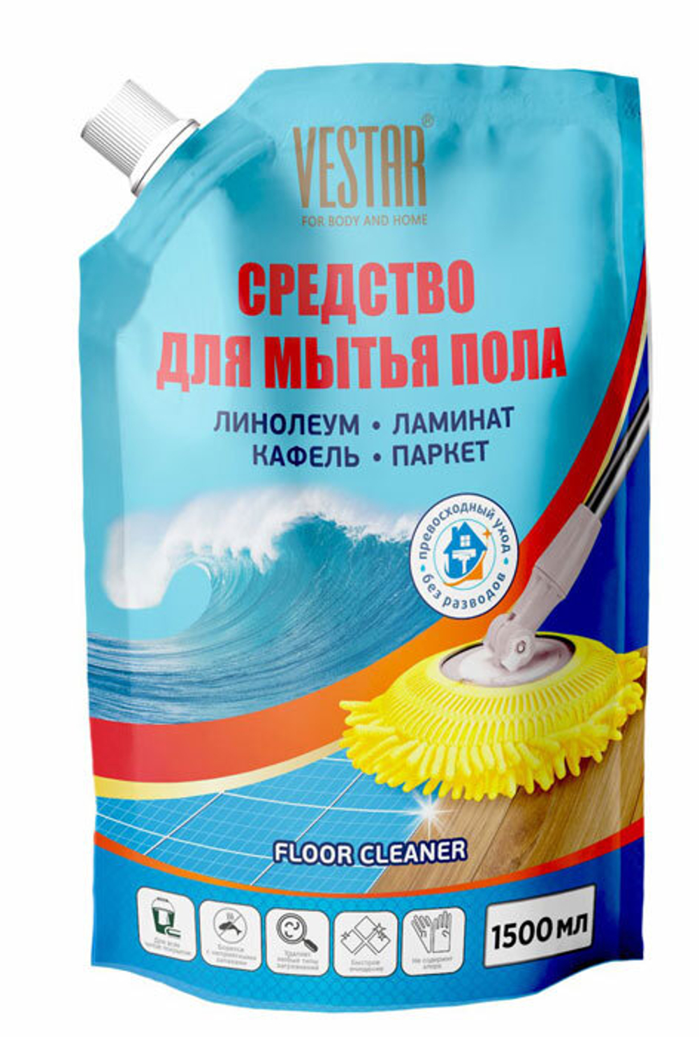 Средство для мытья пола Vestar 1,5 л.