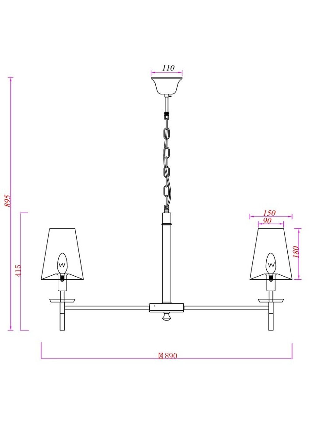 Подвесная люстра Arte Lamp