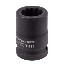 Головка ударная 22мм 3/4''12гр. FORCEKRAFT FK-46822