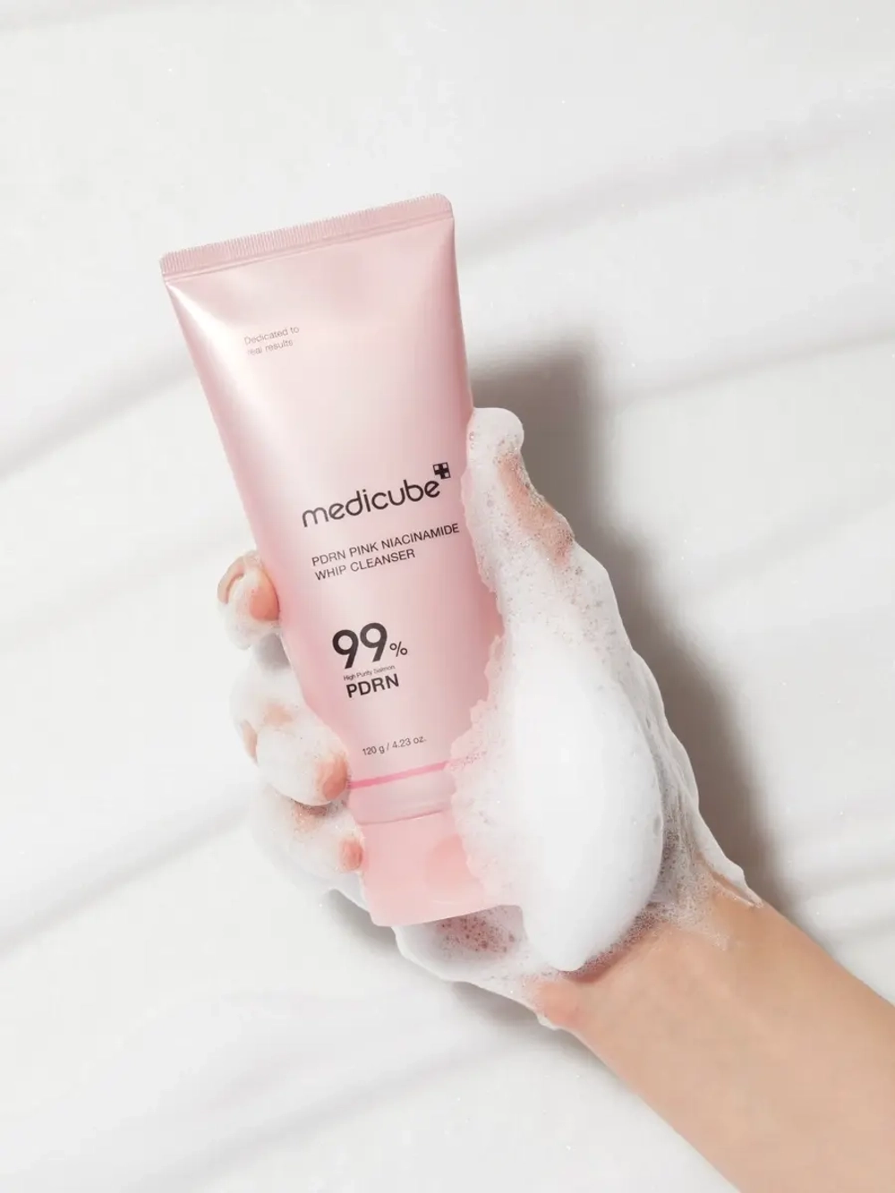 Medicube Пенка с ПДРН для глубокого очищения пор PDRN Pink Niacinamide Whip Cleanser 120 гр