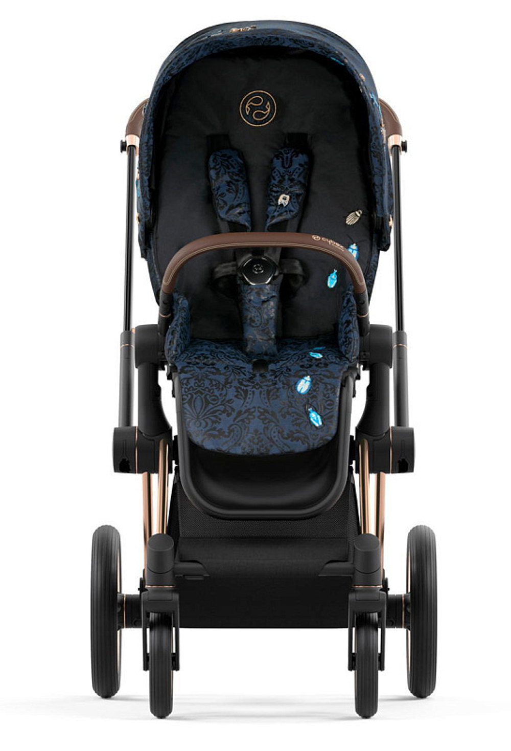 Коляска 2 в 1 Cybex Priam IV Rosegold Jewels of Nature