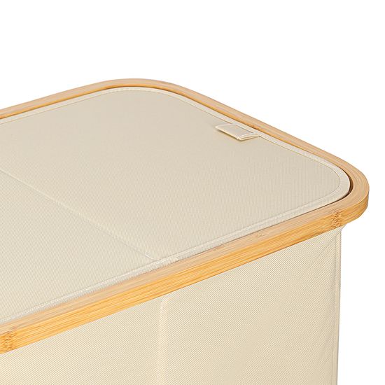 Корзина для белья с двумя отделениями neat twin, 53,5х33х53 см, молочная