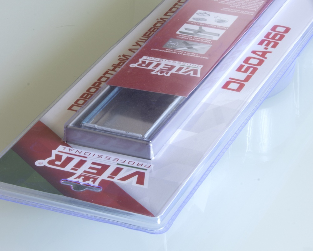 Трап душевой под плитку (ПОВОРОТНЫЙ, 360°) с сух. зат. -80см  ViEiR  (4/1шт)