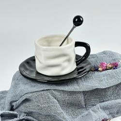 Lenardi 164-033 Чашка 210мл с блюдцем и ложкой в под.уп.(х24)Фарфор