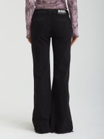 Женские Джинсы Disco Belted Distressed Flare