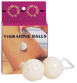 Пластиковые вагинальные шарики (Цвет: молочный)