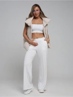 Брюки палаццо со стрелками клеш от бедра