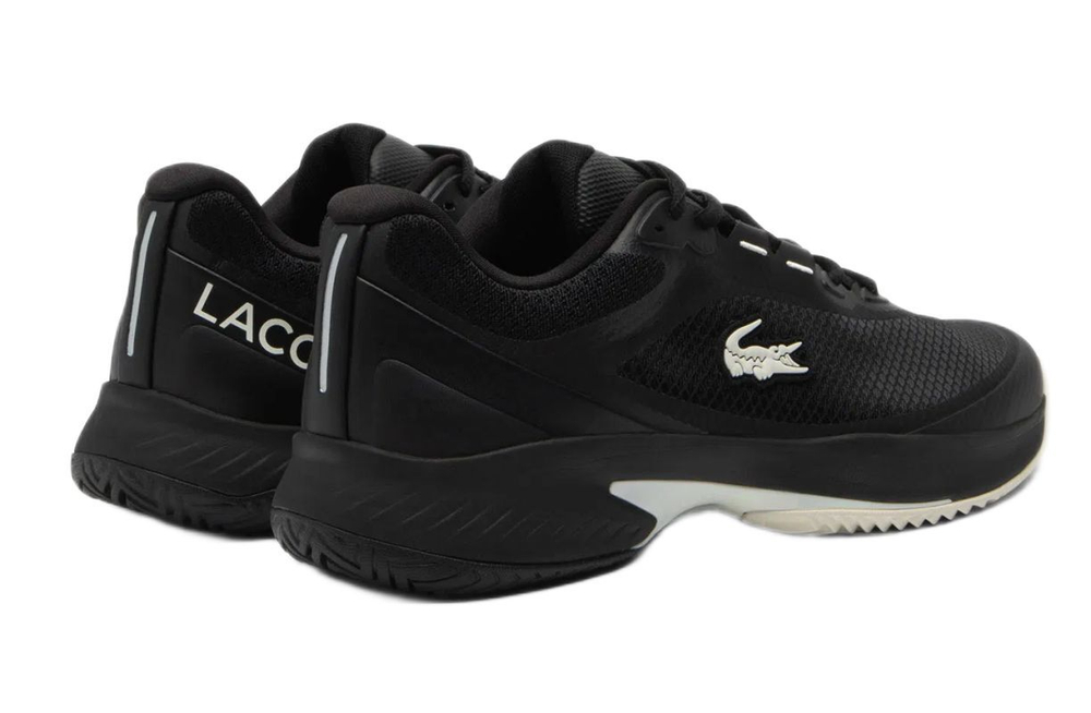 Мужские кроссовки теннисные Lacoste Tech Point Tennis - black/off white