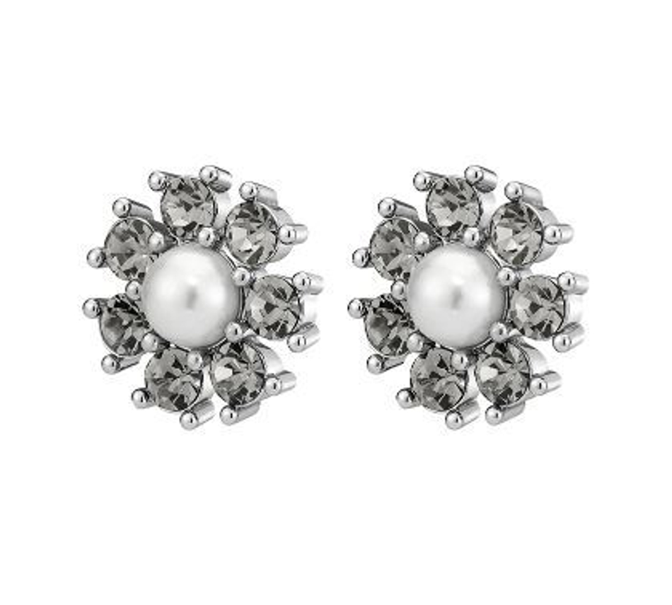 Серьги Dyrberg Kern AUDE SS GREY / WHITE PEARL 450100