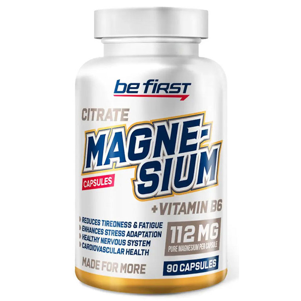 Be First Magnesium Citrate + B6 (90 капс.)