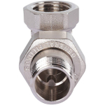 Разъемное соединение (американка) угловое STOUT - 1/2" (ВР/НР, никелированное, металл по металлу)