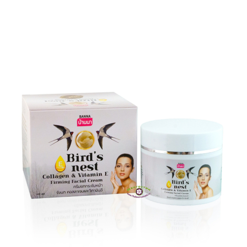 Крем для лица Ласточкино Гнездо, Коллаген и Витамин Е Birds Nest Collacen & Vitamin E Firming Facial Cream Banna