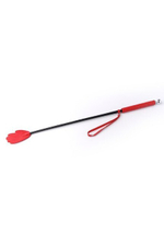 Стек кожаный с окончанием в форме ладони (красный) (Цвет: красный с черным)