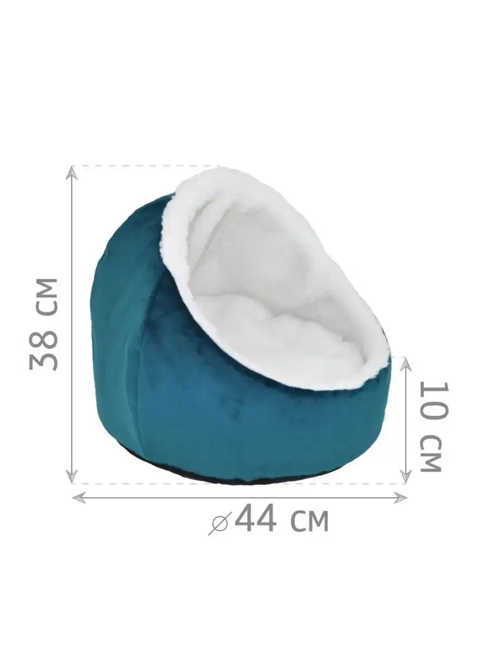 Лежанка для кошек и собак домик Лукошко