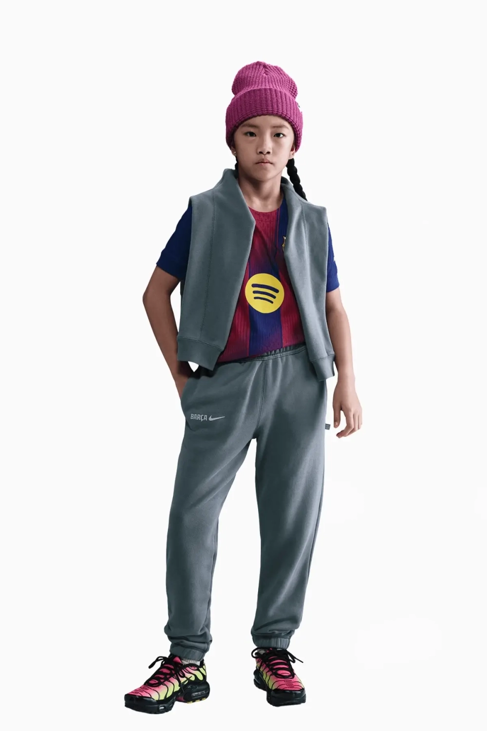 Штаны Nike FC Barcelona 25/26 Air Junior - серый