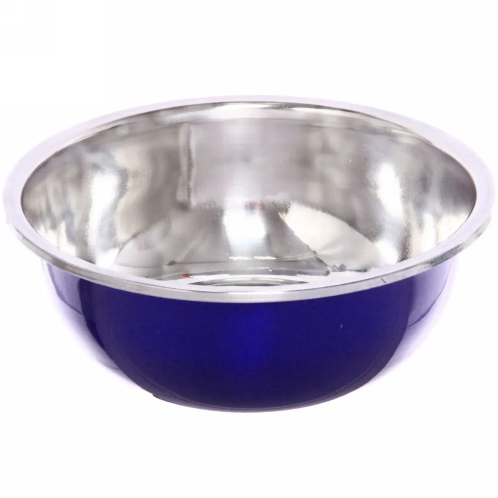 Миска металлическая 23 см 2000 мл синяя