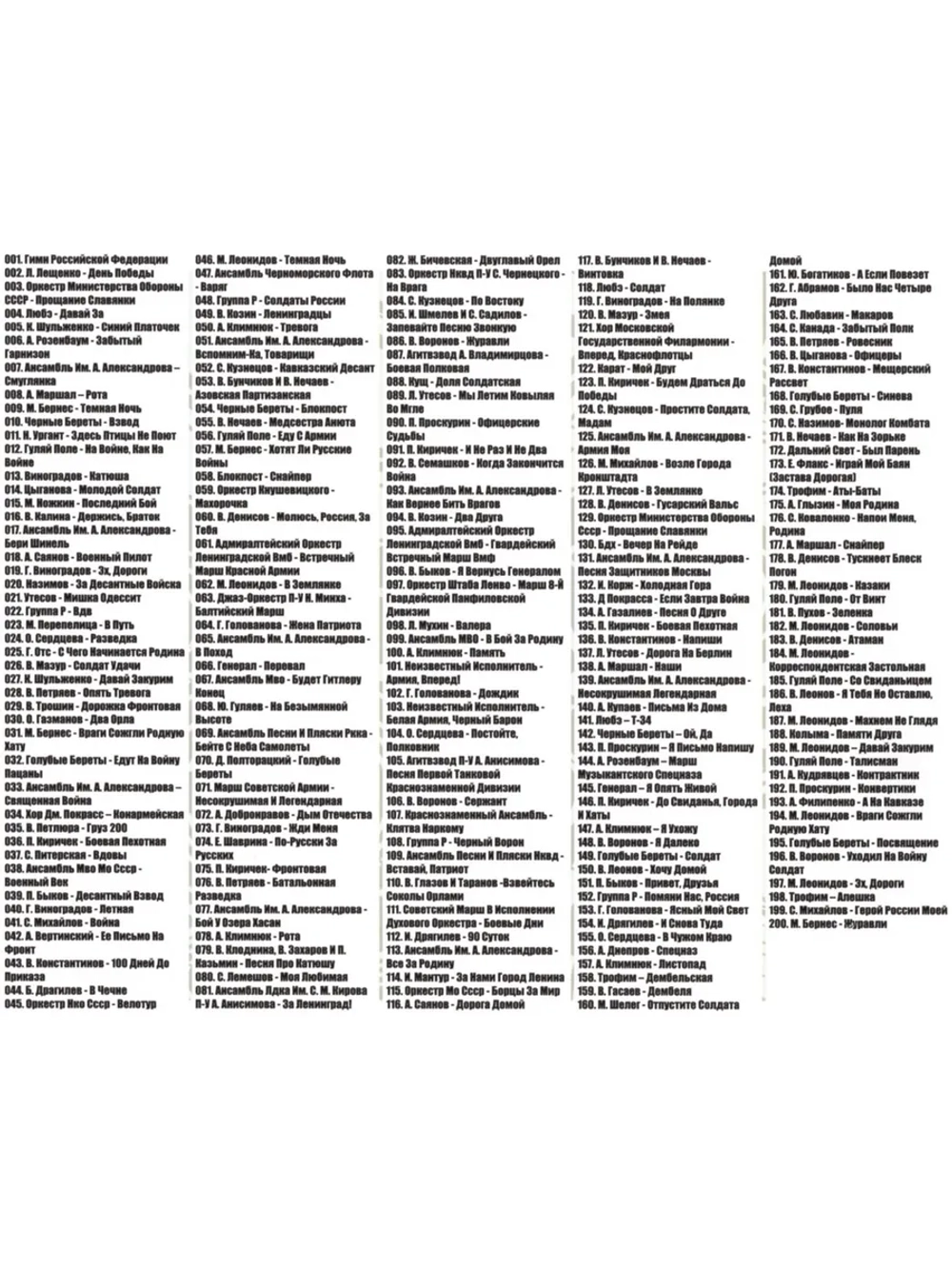 Песни Военных лет (Диск CD-MP3)