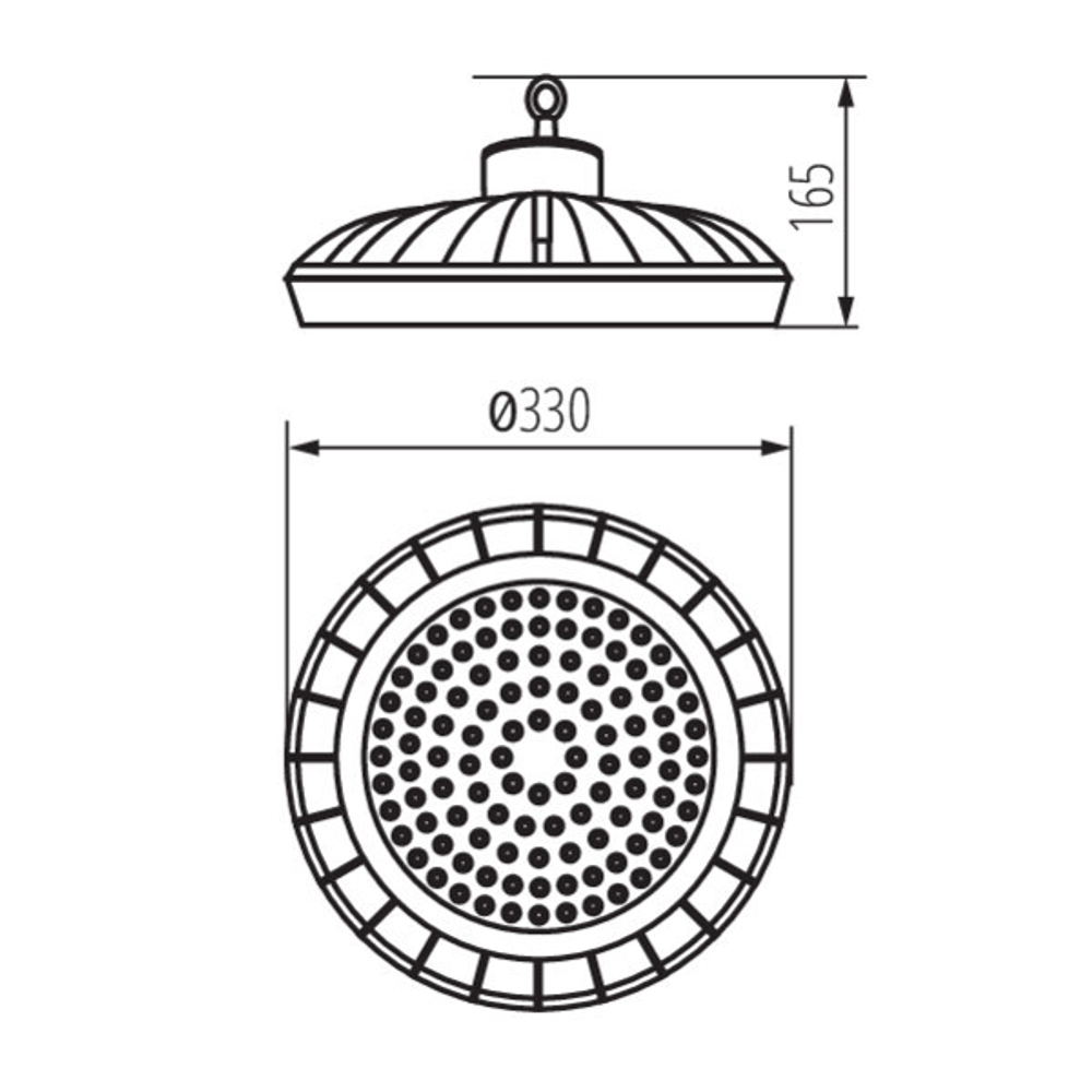 Промышленный светильник ip65 KANLUX HB PRO LED HI 150W-NW 4000К