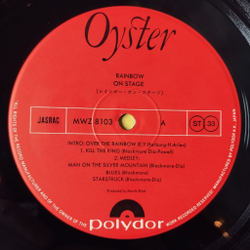 Винтажная виниловая пластинка LP Rainbow On Stage (Japan 1977) (No Obi) Man On The Silver Mountain