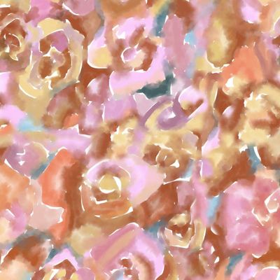 Summer garden blossom roses