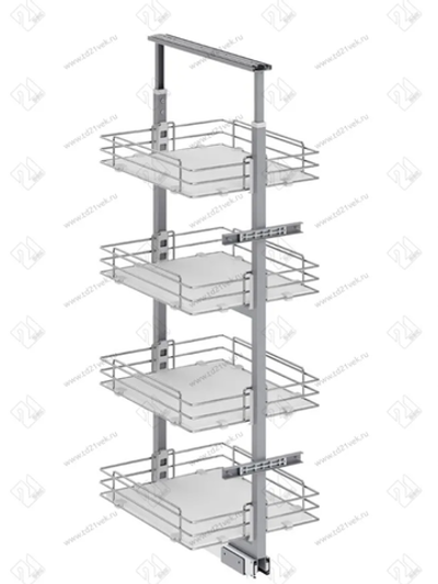 S-1545-C Шкаф-колонна в базу 400 мм, Starax, 6-ти ярусная, (330х510х1850-2000 мм)