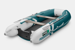 Надувная лодка GLADIATOR E350S морской зеленый-белый