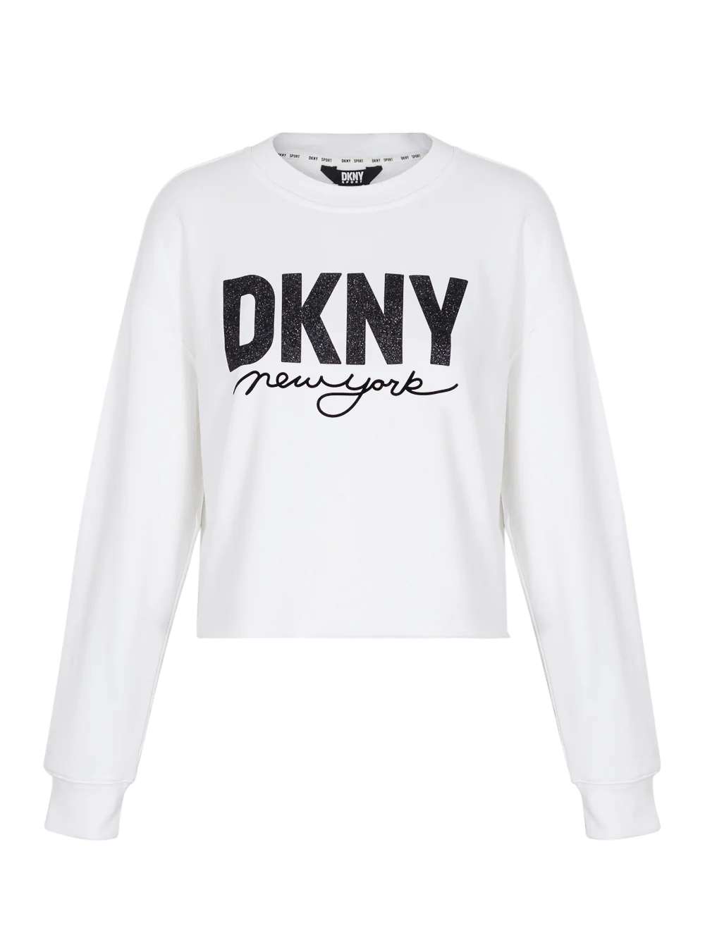 Женский свитшот DKNY Glitter Script Logo Cropped