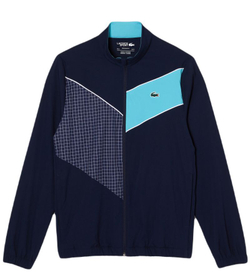 Мужской теннисный костюм Lacoste Stretch Fabric Tennis Sweatsuit - navy blue/blue/white
