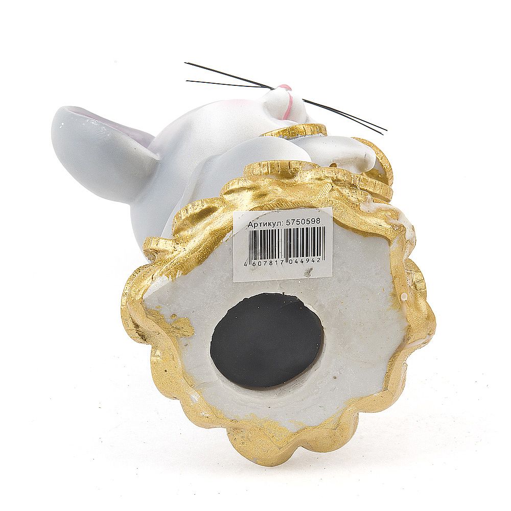 Фигурка декоративная (копилка) "Усатый мышь" 18*10*13см. (2 вида) (транспортная упаковка)