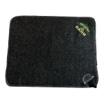 Коврик банный серый с вышивкой "Директор бани" 30% шерсть/70% полиэфир