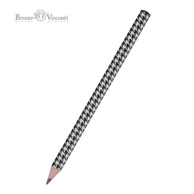 Карандаш ч/г 3,5мм. 4В супер мягкий "HappyGraphix Модный паттерн" (BrunoVisconti)