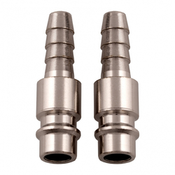 Ниппель универсальный быстросъемный ("папа"), 3/8, со штуцером "елка" под шланг 6 мм, 2 шт, Stels