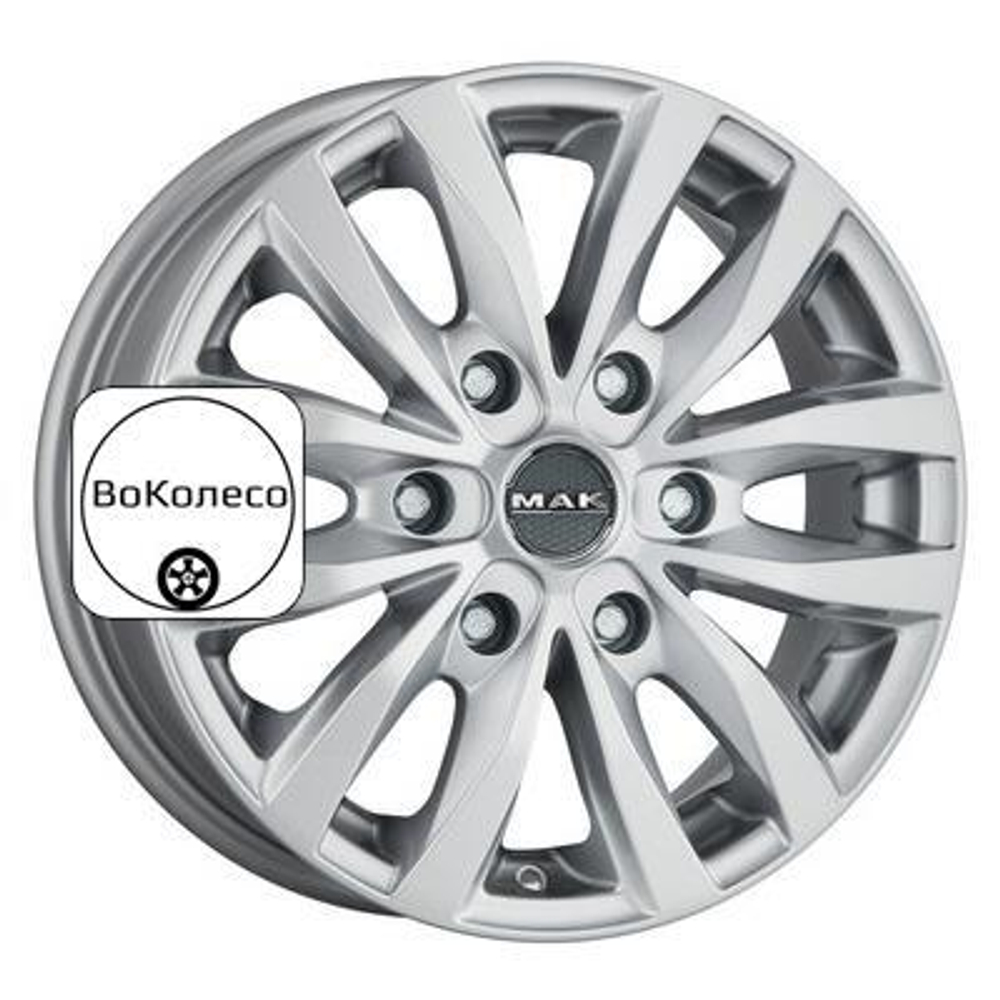 7x17/5x118 ET68 D71,1 Load 5 Silver MAK