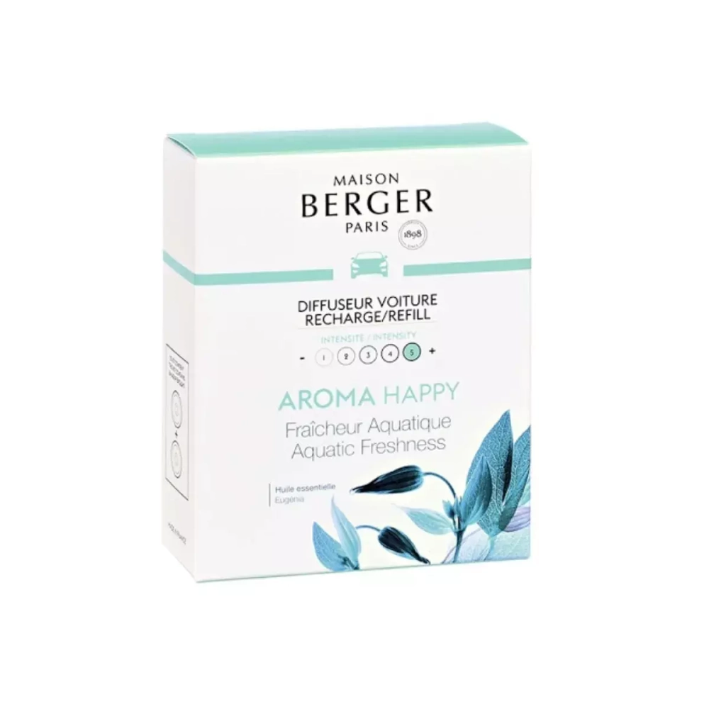 Maison Berger Paris - Набор из 2 картриджей Aroma Happy для автомобильного диффузора. / артикул   6419  / GTIN 3127290064196