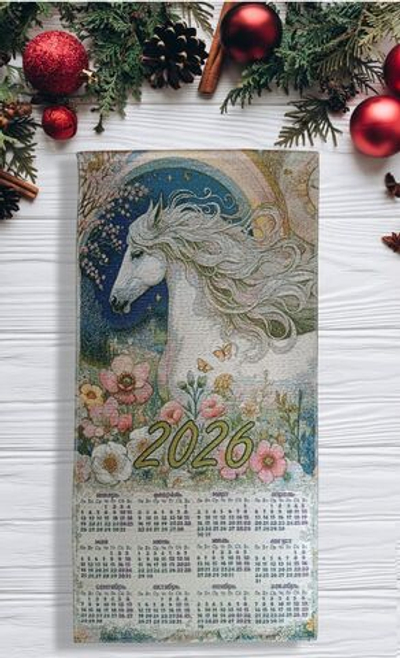 Календарь из гобелена на 2026 год Странник 39х79