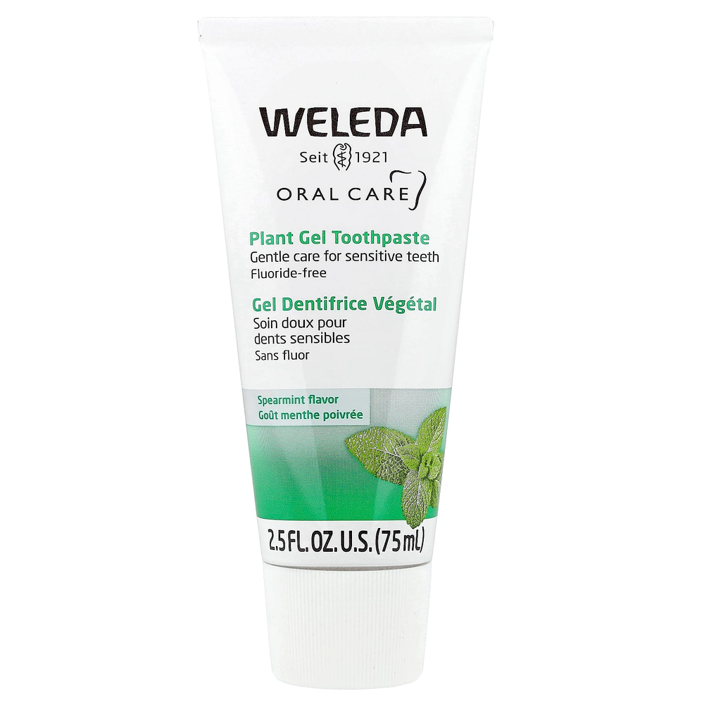 Weleda, Oral Care, растительный гель, зубная паста, без фтора, мята, 75 мл (2,5 жидк. унции)