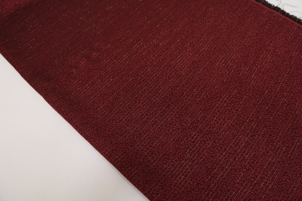 Жаккард бордовый