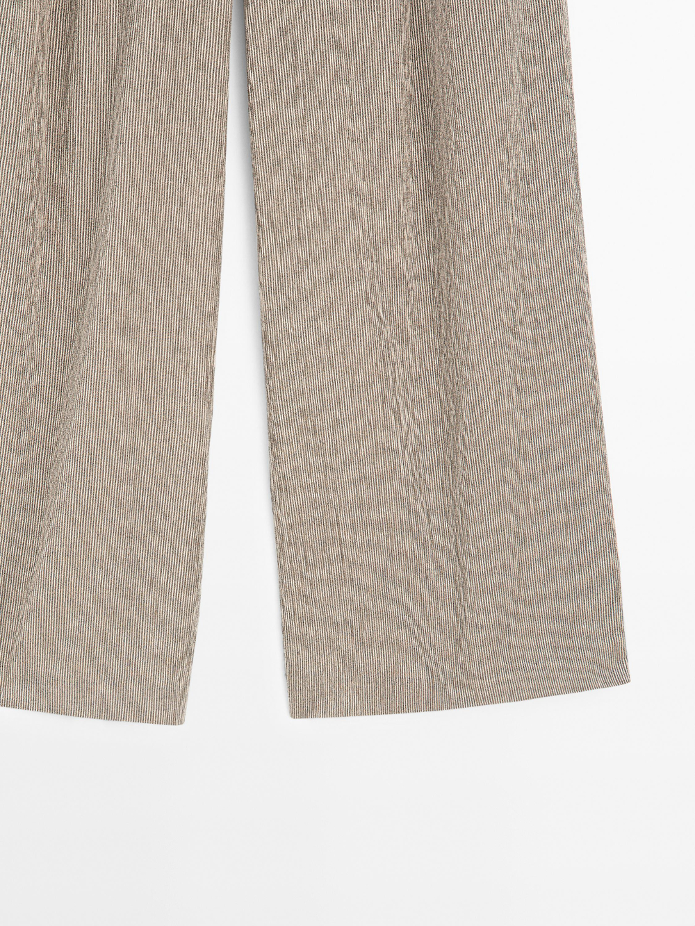 Massimo Dutti Брюки из рельефной ткани, белый/черный